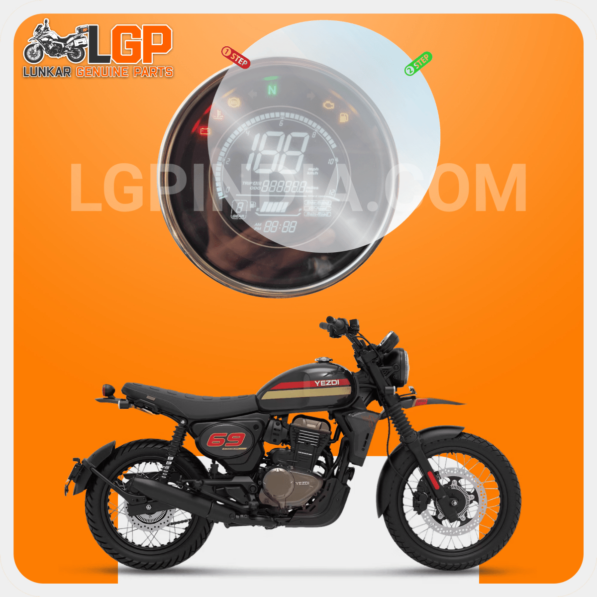 LGP SCREEN GUARD DISPLAY PROTECTOR YEZDI — YEZDI ADVENTURE image 2