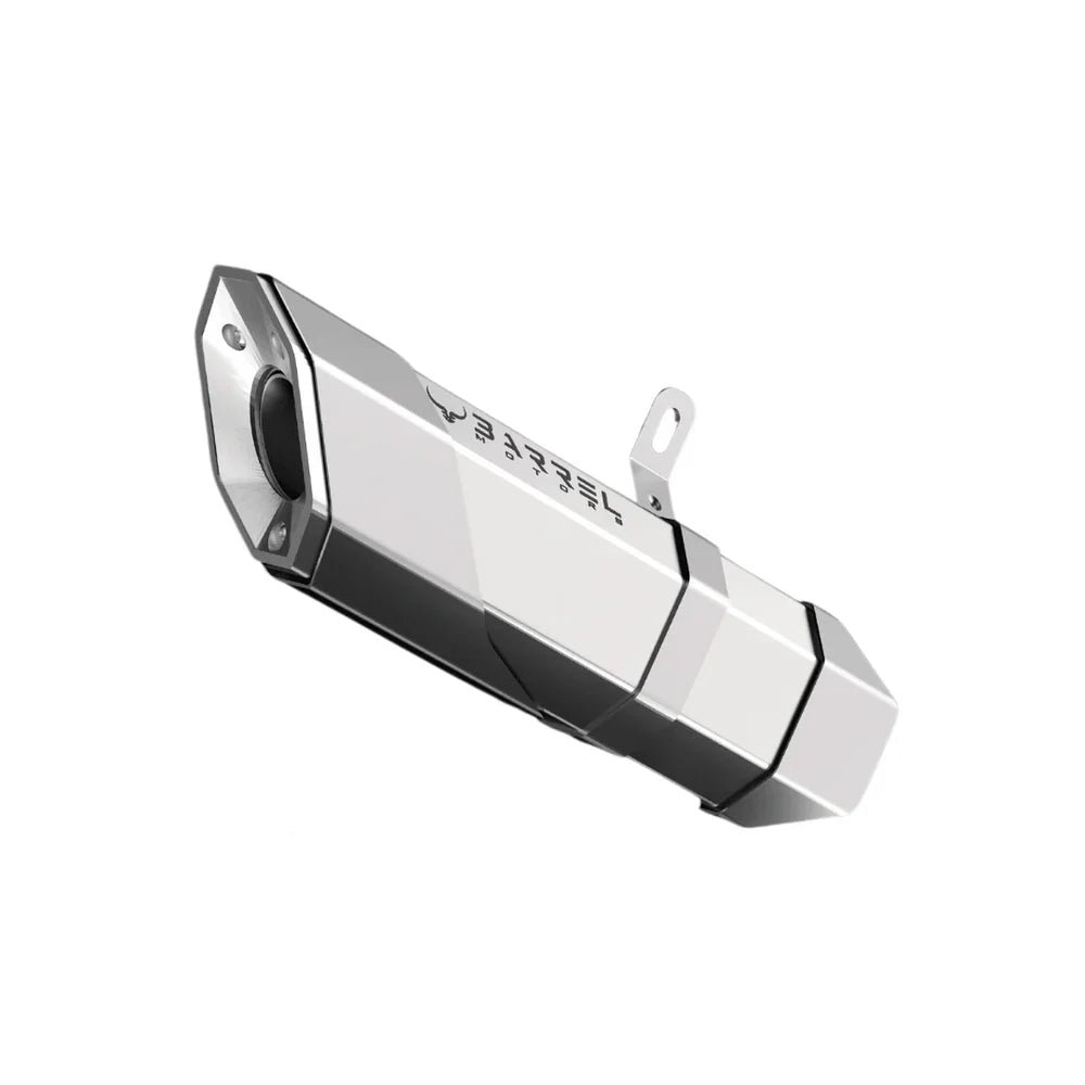 Barrel Rogue 2.0 Slip-On Exhaust with Link Pipe for Honda CBR 250R | 304 Stainless Steel Performance Exhaust — Black image 2