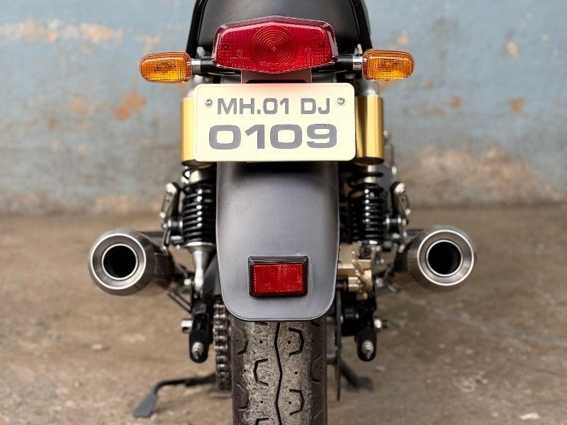 AEW TE 104 EDGE Slip-On Exhaust Interceptor 650 / GT 650 Stainless Steel Matt Polish | Performance Megaphone Silencer image 2