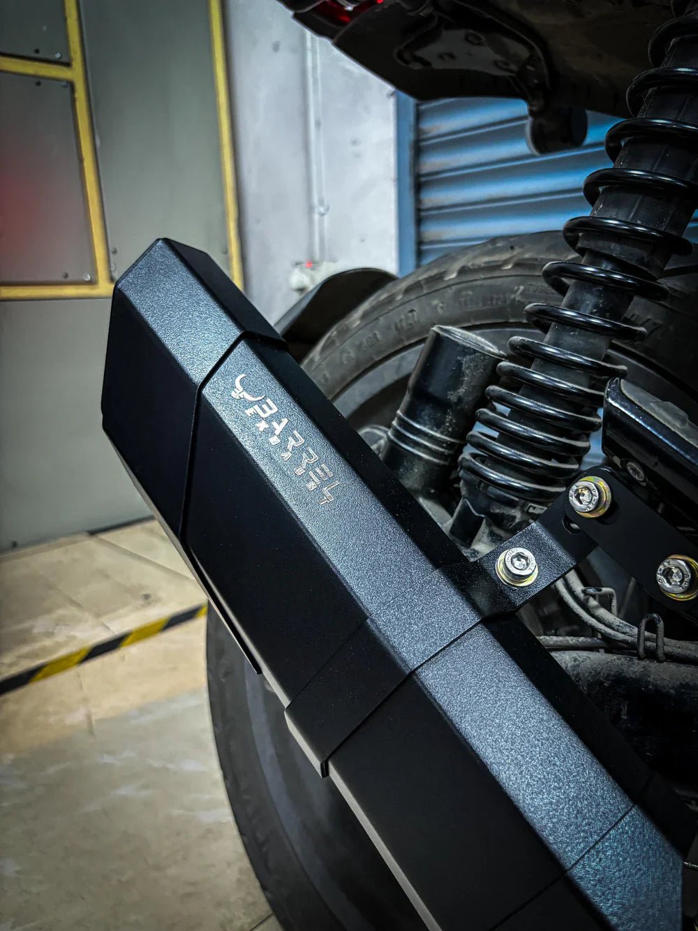 Barrel Rogue 2.0 Exhaust with Link Pipe for Yezdi Scrambler | 304 Stainless Steel Slip-On Performance Exhaust (DB Killer Included) image 2