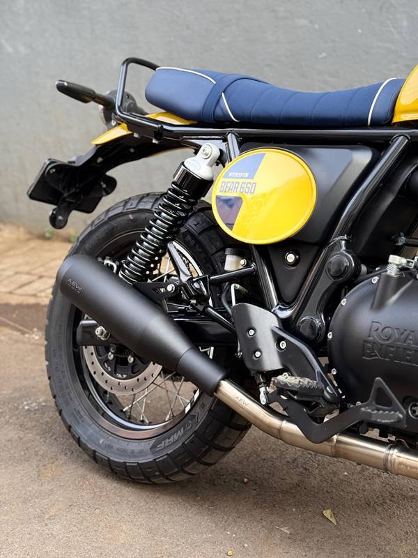 AEW Edge SS Black Performance Exhaust for Royal Enfield Bear 650 | Stainless Steel Free Flow Exhaust image 3