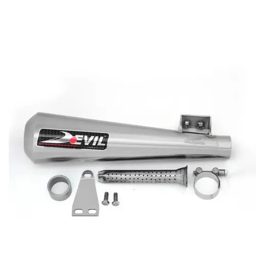 Devil Evolution Slip-On Exhaust for Royal Enfield Classic 350 | Stainless Steel Performance Silencer India image 2