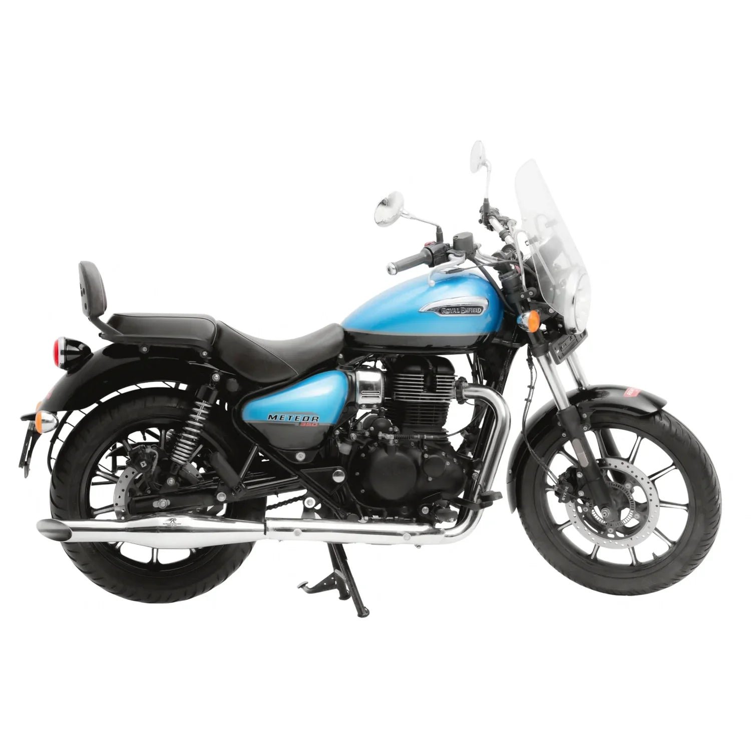 Red Rooster Rumbler Ace Exhaust for Meteor 350 – Performance Exhaust (Polish / Matte / Black) — Matte image 7