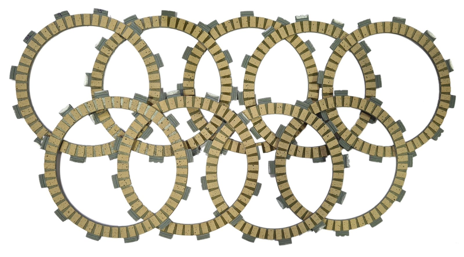 High Quality Paper Based Clutch Plates Suitable For Yamaha R1 2009-2015 Set Of 9 Clutch Plates