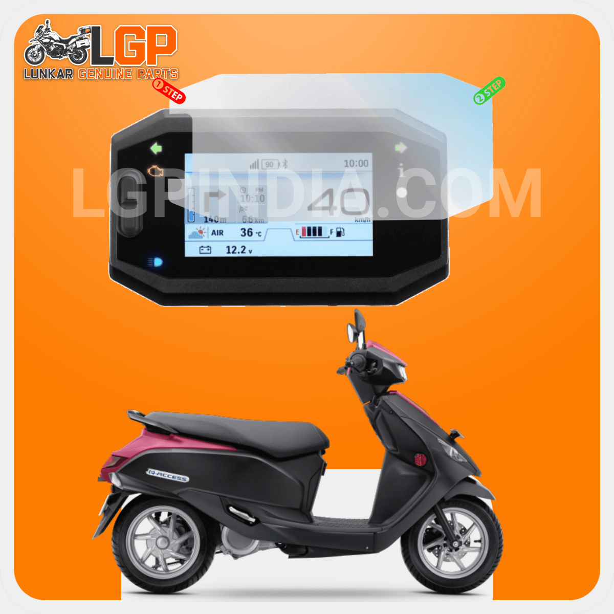 LGP SCREEN GUARD DISPLAY PROTECTOR SUZUKI — GIXXER 150 / GIXXER SF 150 GIXXER 250 / GIXXER SF 250 image 3