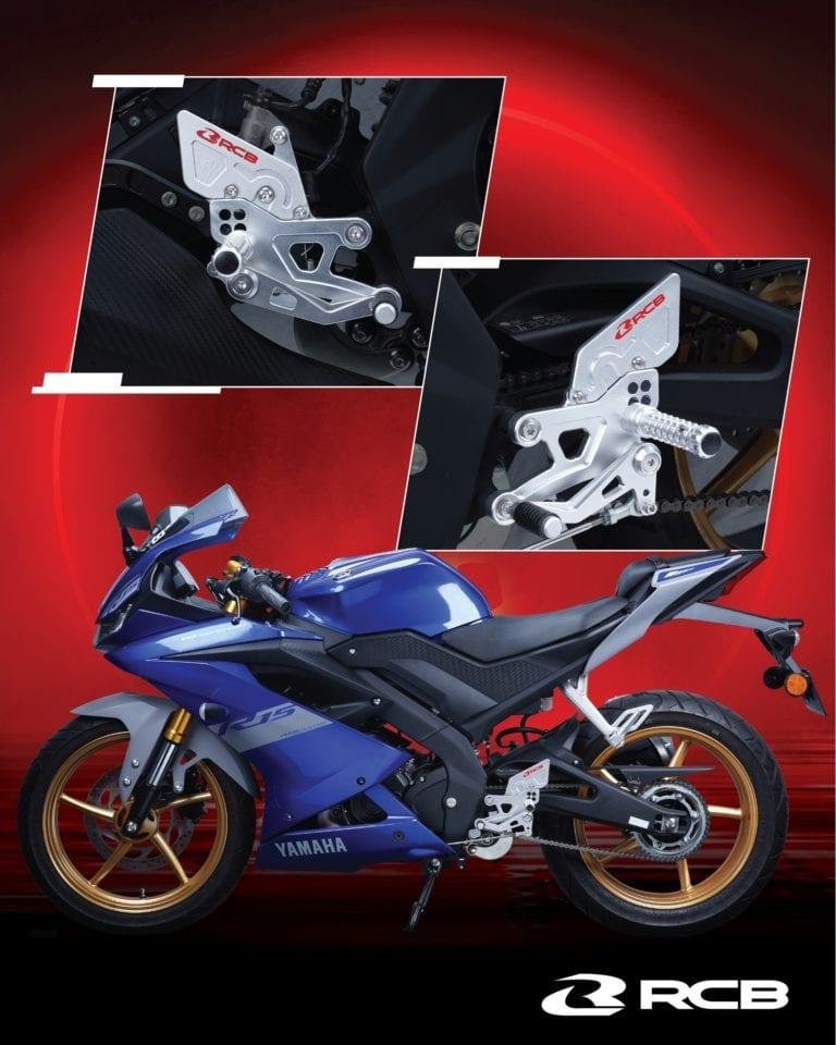 RCB Racing Boy Footrest For – YAMAHA R15-V3, V4, MT-15 — BLACK image 3