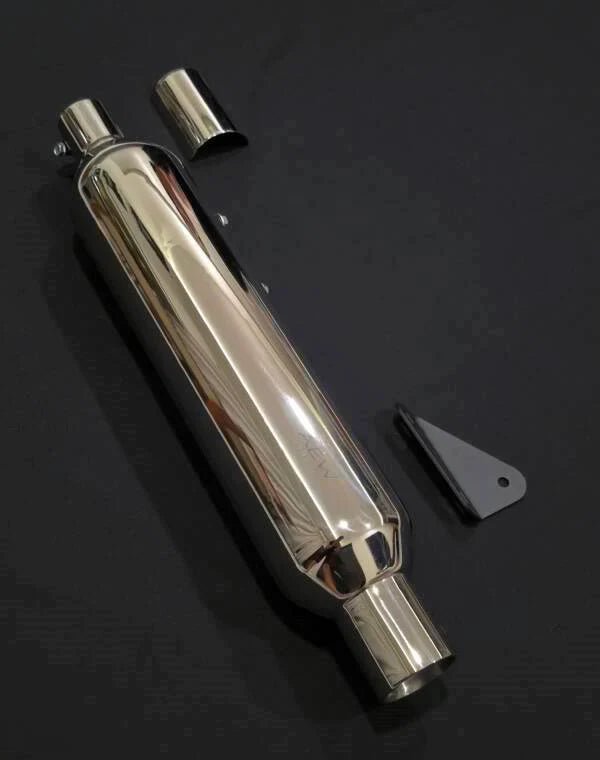 AEW TE204 Classic 650 Performance Exhaust Mirror Polish | Royal Enfield Classic 650 Free Flow Exhaust image 3
