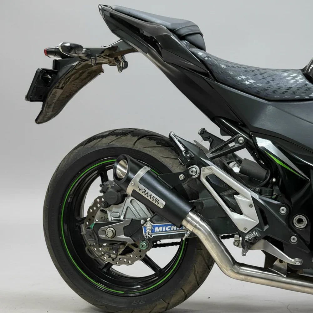 Barrel Outlaw 2.0 Slip-On Exhaust for Kawasaki Z800 | 304 Stainless Steel Performance Exhaust