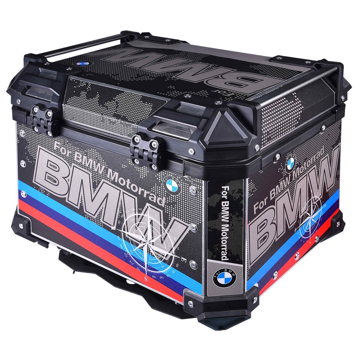 LGP TOP BOX 45L BMW DRAW WITH BACKREST — Black image 6