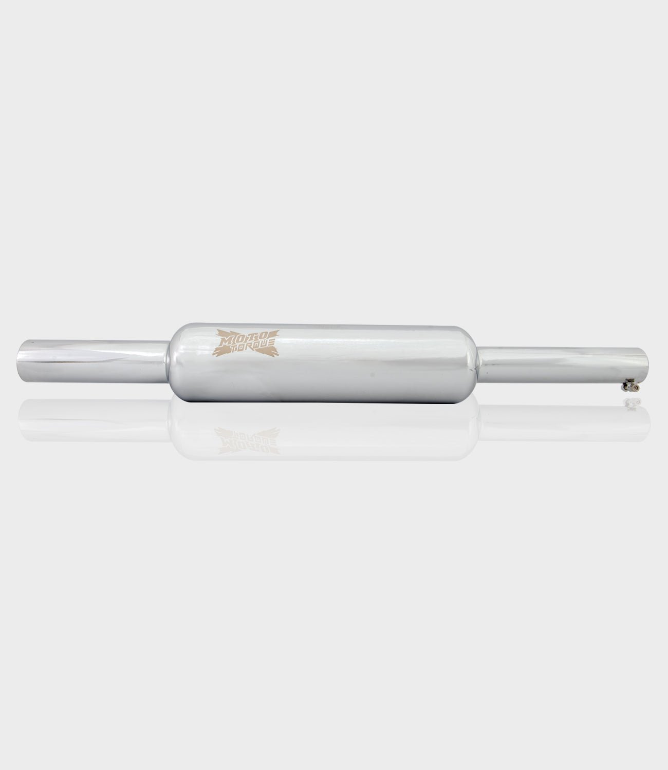 Moto torque Bottle Chrome Exhaust for Royal Enfield UCE Models – Classical Bullet Bass Performance Silencer