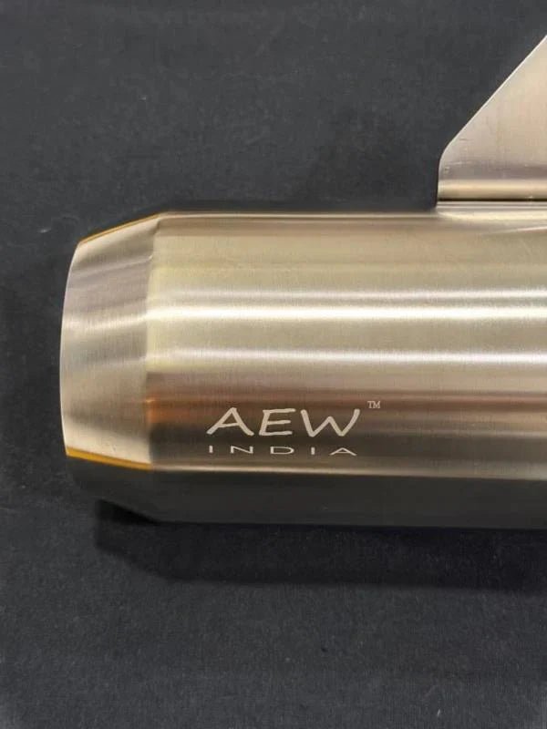 AEW Edge Exhaust with Mid Pipe & Catalytic Converter for Royal Enfield Bear 650 | AEW Performance Silencer image 2