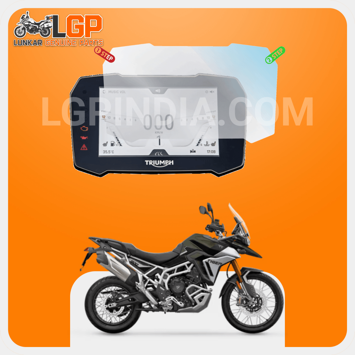LGP SCREEN GUARD DISPLAY PROTECTOR TRIUMPH — TIGER 900 ( 2020 - 2022 )