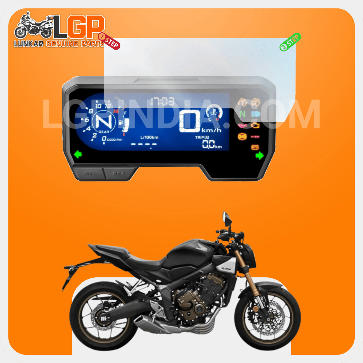 LGP SCREEN GUARD DISPLAY PROTECTOR HONDA — TFT ACTIVA 110/ 125 SP 125/ 160 DIO 110 HORNET 2.0 NX 200 image 5