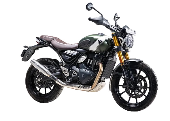 Triumph Speed 400 / Scrambler 400X / T4 Blaze Performance Exhaust | Silver Stallion | +2 BHP Power Boost | Silver / Black Matte / Brushed — Brushed image 5