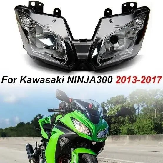 Kawasaki Ninja 300 Compatible OEM Design Clear Lens Headlight Assembly