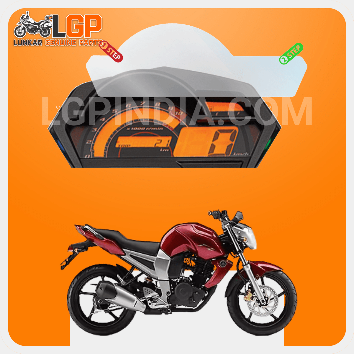 LGP SCREEN GUARD DISPLAY PROTECTOR YAMAHA — FASCINO 125 Fi (WITHOUT BUTTON HOLE) image 2