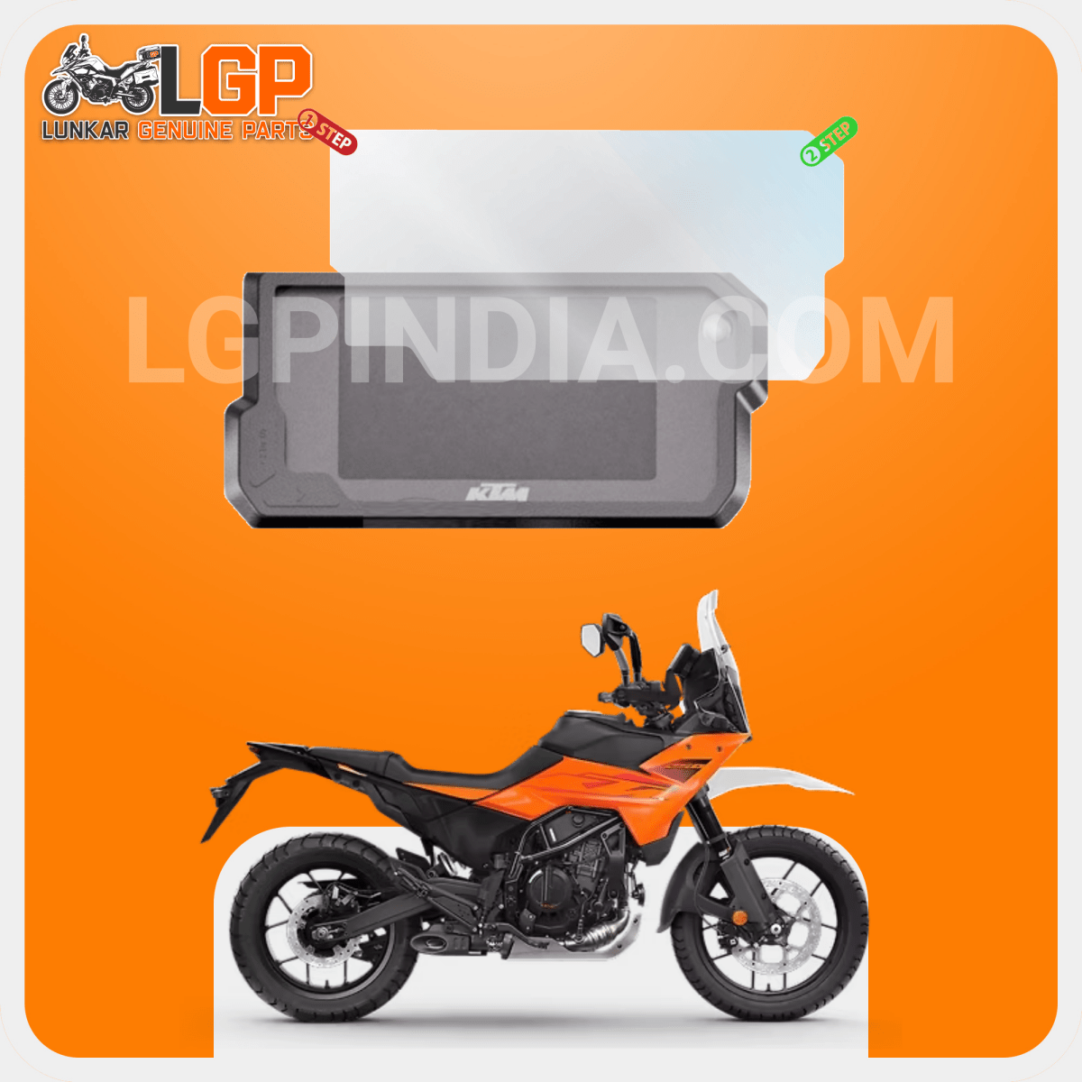 LGP SCREEN GUARD DISPLAY PROTECTOR KTM — KTM RC 390 ( UPTO 2023 )/ ADVENTURE 390 image 3