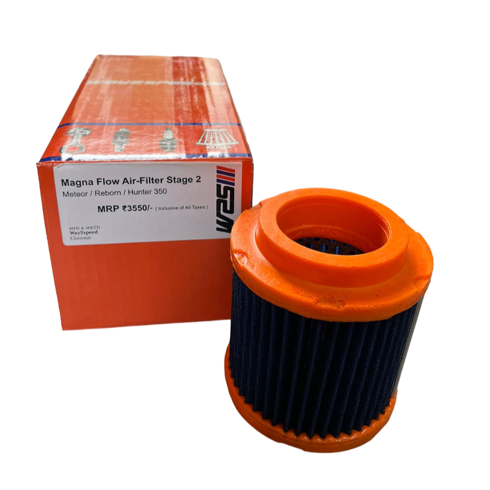 Way2Speed MagnaFlow Nano Fiber Performance Air Filter for Royal Enfield Hunter / Reborn / Meteor / Classic 350 image 2