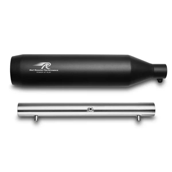 Red Rooster Polestar Pro Exhaust for Royal Enfield Meteor 350 (Polish / Matte / Black) — Polish image 3