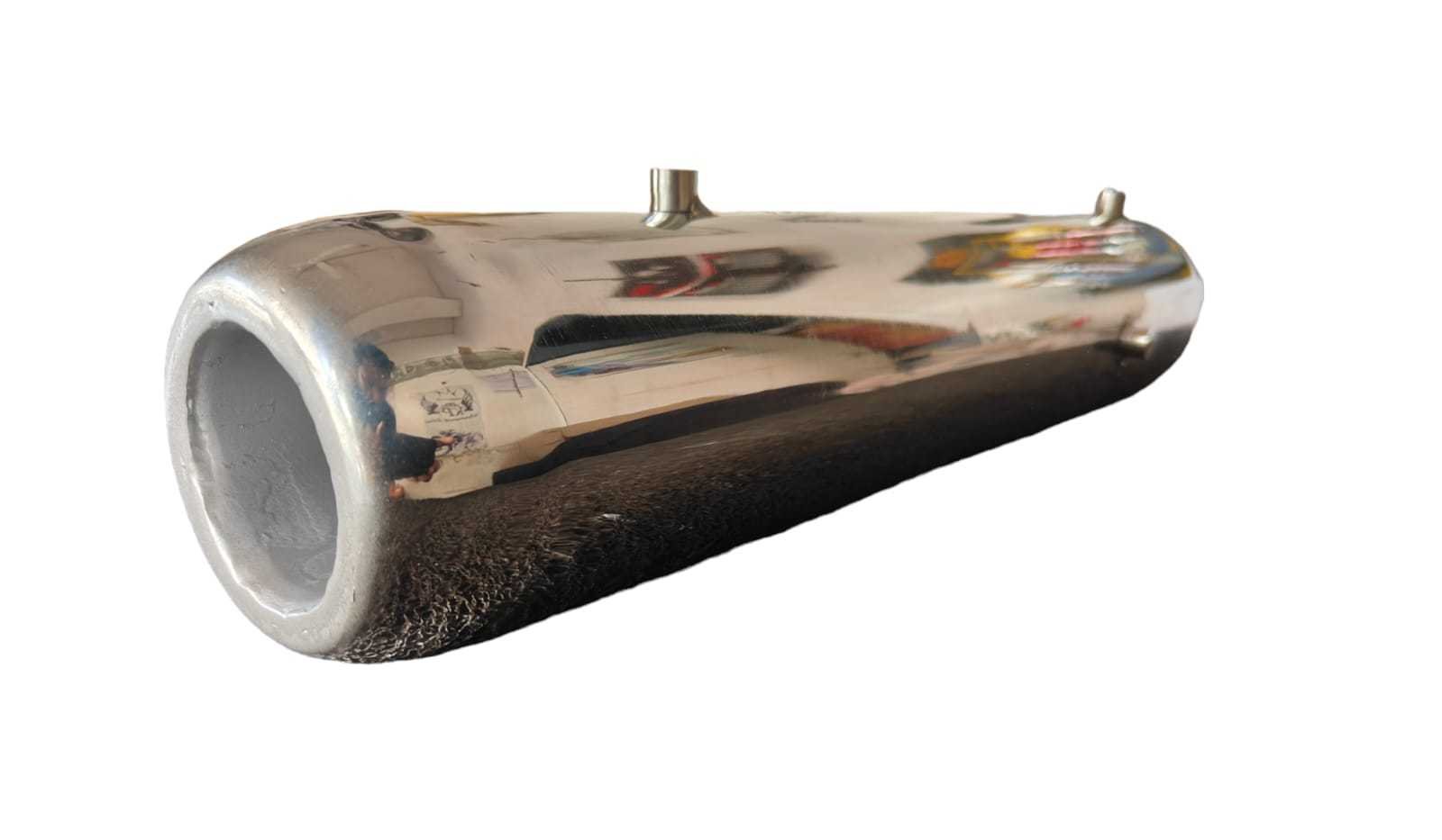 KP Racing System Meteor 350 Replica Exhaust | SS304 Stainless Steel Performance Silencer for Royal Enfield Meteor 350, Classic 350 Reborn & Bullet 350 J-Series