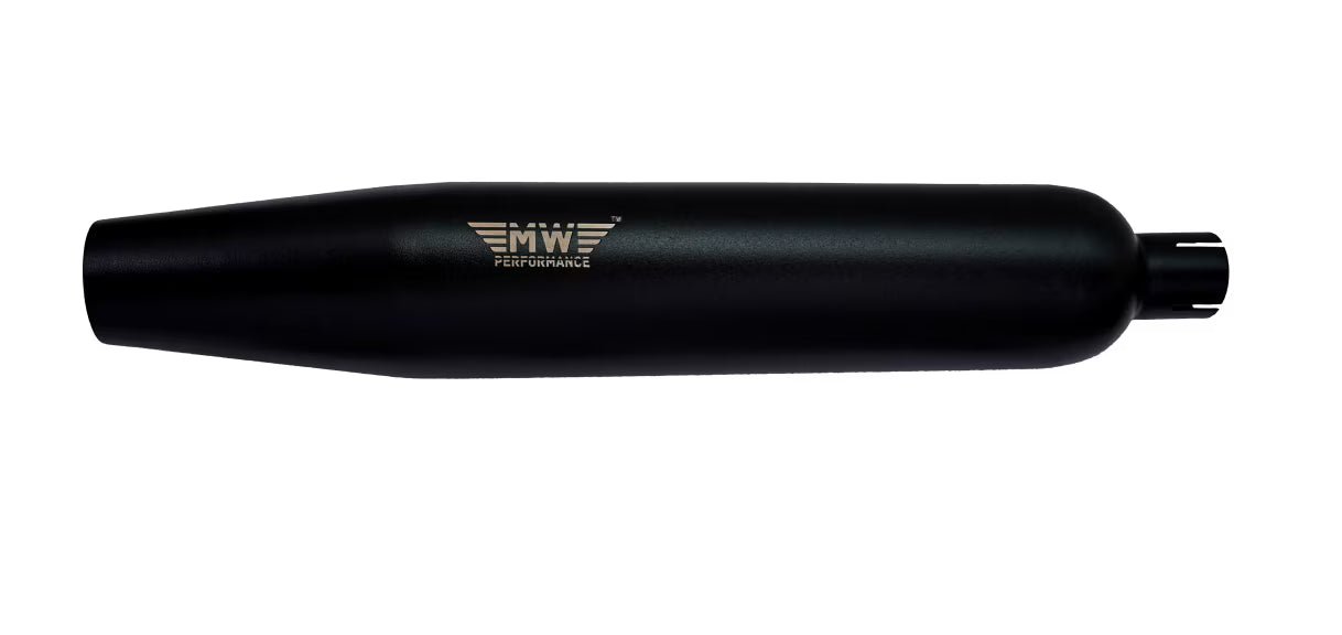 Motowings Magnetor Black Performance Exhaust for Royal Enfield Meteor 350 / Classic 350 Reborn (BS6 J Platform) – Stainless Steel 304 image 2