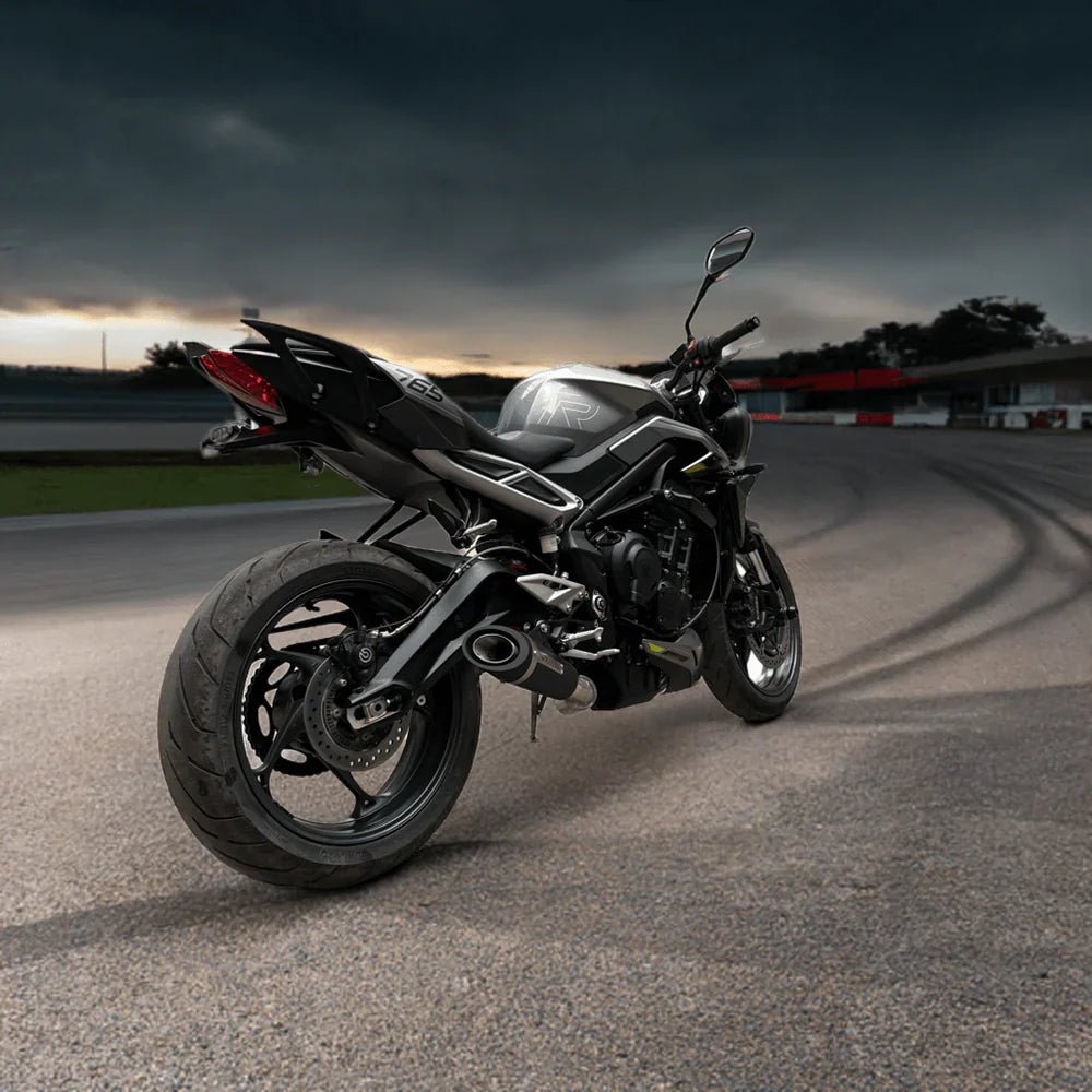 Barrel Outlaw 2.0 Full System Exhaust for Triumph Street Triple 765 (2023–2025) | 304 Stainless Steel Performance Exhaust — 2025 image 5