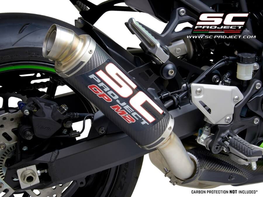 SC Project GP M2 Carbon Fiber Slip on Exhaust Kawasaki Z900 (2020)