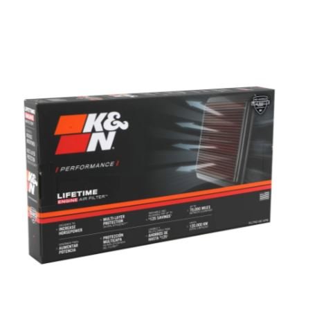 K&N KA-6009 High-Flow Lifetime Performance Air Filter for Kawasaki Ninja ZX-6R ZX636 (2009-2024) | Washable Reusable Cotton Gauze Air Filter image 2