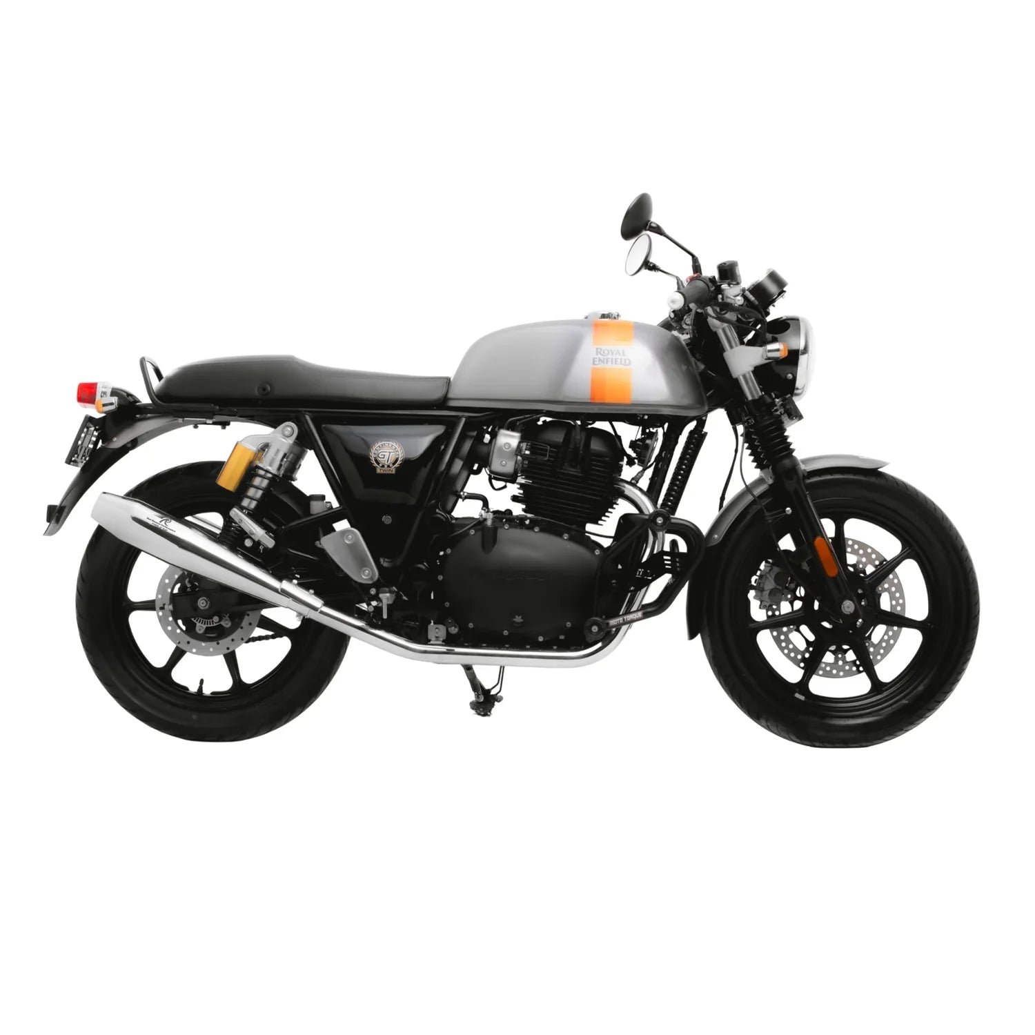 Red Rooster Stellar Exhaust for Interceptor 650 & Continental GT 650 – Performance Slip-On (Polish / Matte / Black) — Matte image 7