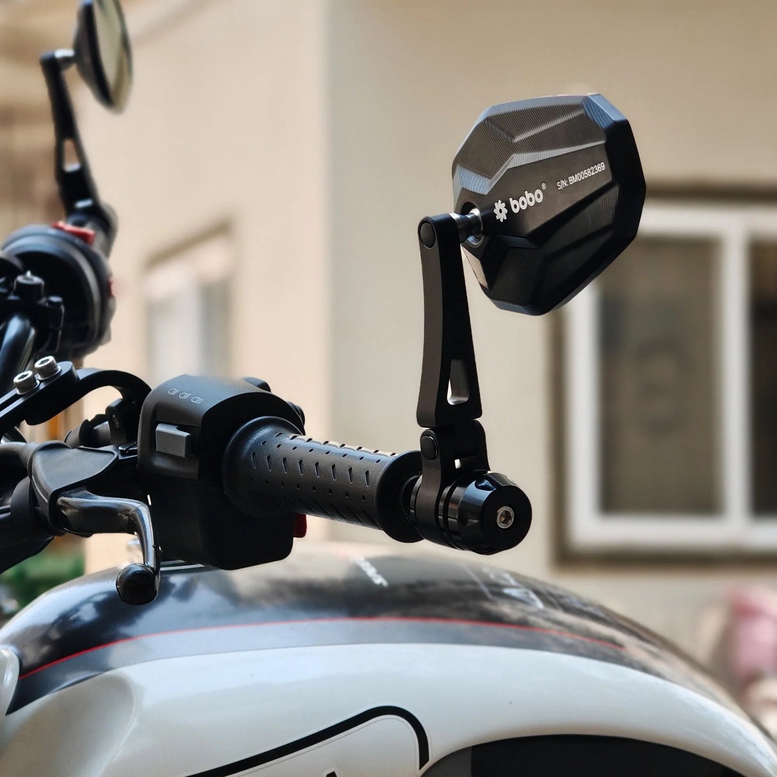 BOBO RM2-D Anti-Glare, Anti-Fog Bike Bar End Mirror image 6