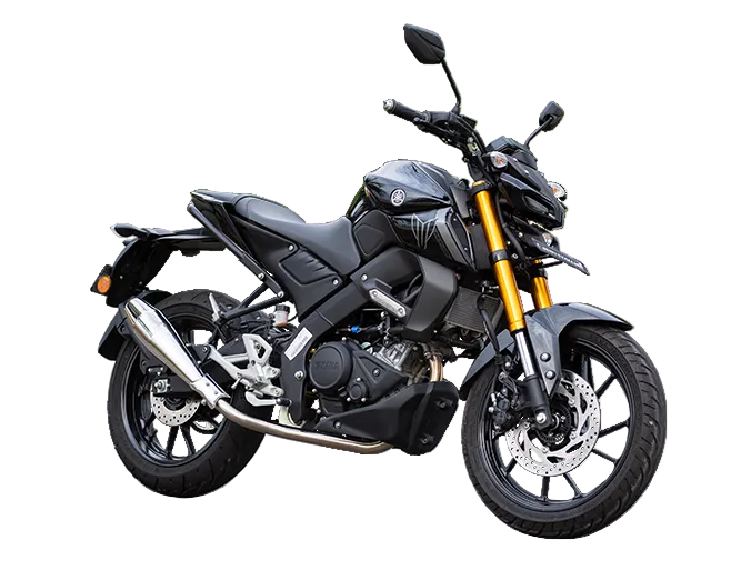 Yamaha MT-15 Storm Performance Exhaust | Silver Stallion | 11% BHP Boost | Black / Matte / Brushed — Black image 7