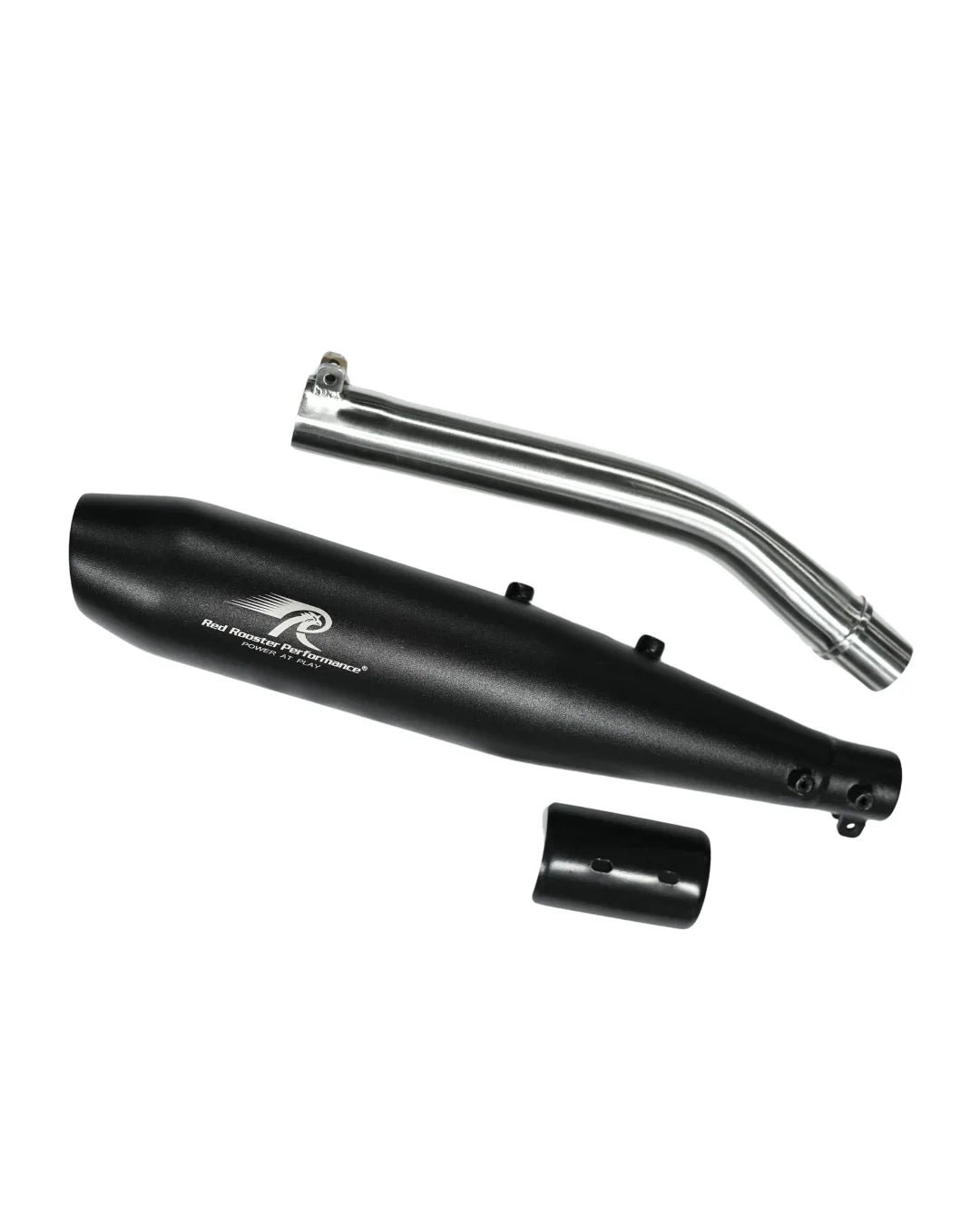 Red Rooster Stellar X Exhaust for Royal Enfield Bear 650 – Polish / Black / Matte — Matte image 3