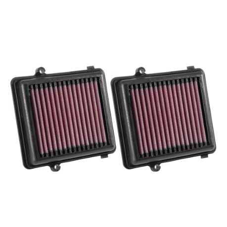 K&N HA-9916 High-Flow Lifetime Air Filter Kit for Honda CRF1000L Africa Twin 998 (2016-2019) Washable Reusable Performance Filter Set (2 Pack)