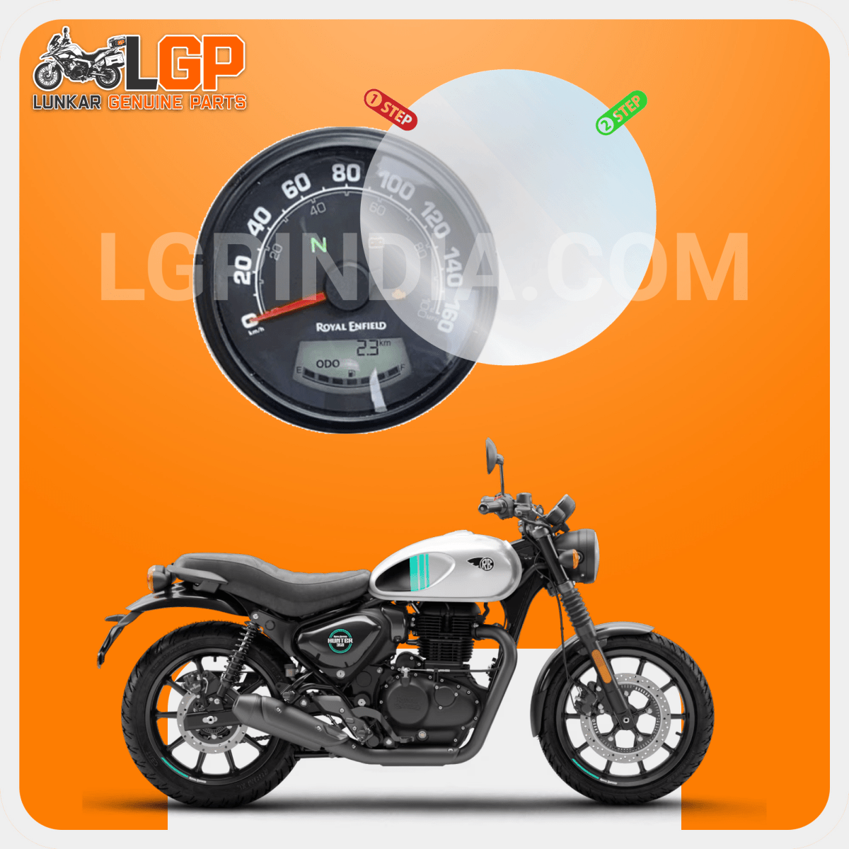 LGP SCREEN GUARD DISPLAY PROTECTOR ROYAL ENFIELD — CLASSIC 350 / 500 image 4