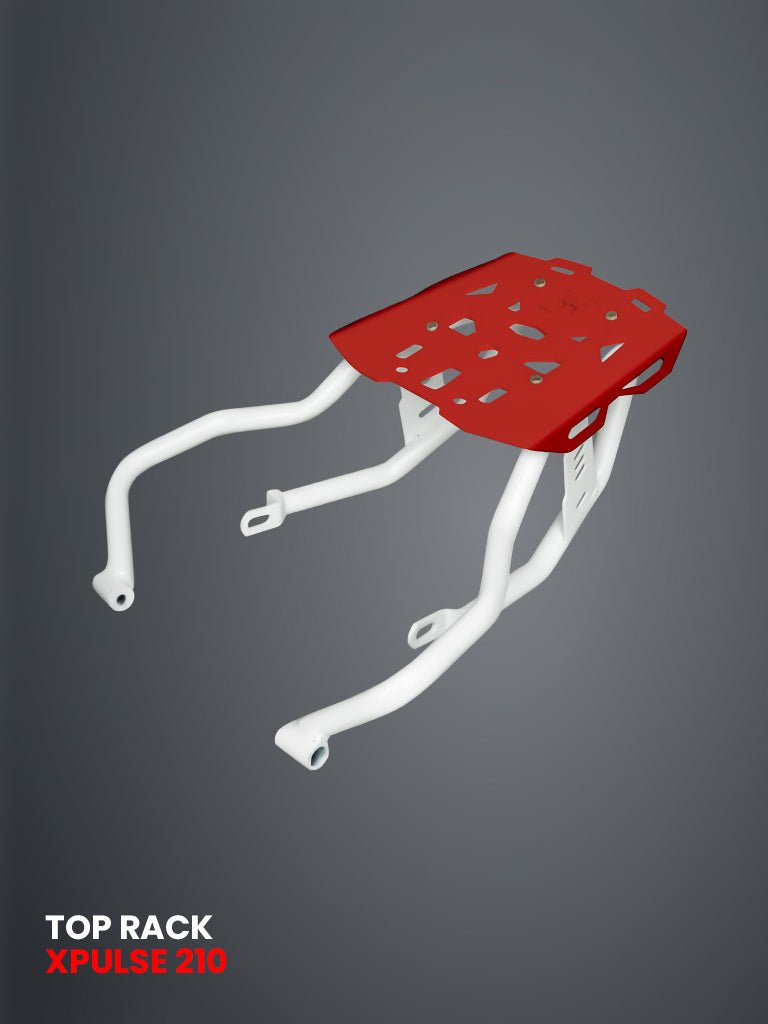 TOP RACK FOR XPULSE 210 WHITE - SB 1038-WHITE — RED PLATE