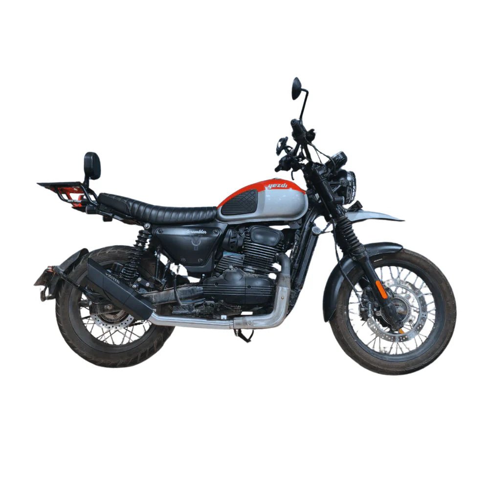 Barrel Rogue 2.0 Exhaust with Link Pipe for Yezdi Scrambler | 304 Stainless Steel Slip-On Performance Exhaust (DB Killer Included) image 5