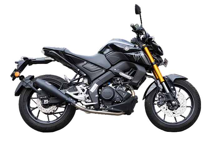 Yamaha MT-15 Storm Performance Exhaust | Silver Stallion | 11% BHP Boost | Black / Matte / Brushed — Black image 9