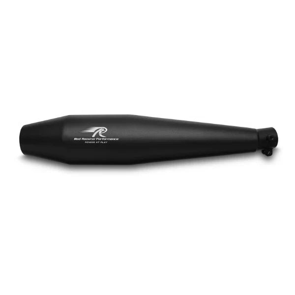Red Rooster Pegasus Exhaust for Honda H’ness CB350 (Polish / Black) — Black image 3