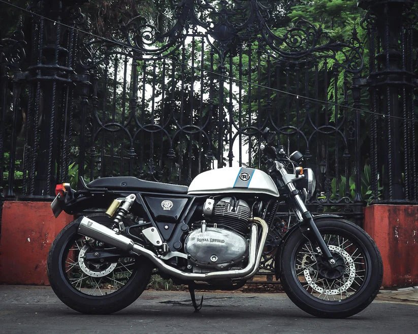 SS Motocorp 2x1 Full System Exhaust with Fat Can for Royal Enfield Interceptor 650 / Continental GT 650 | Performance Exhaust (2 O2 Sensor Compatible) image 5