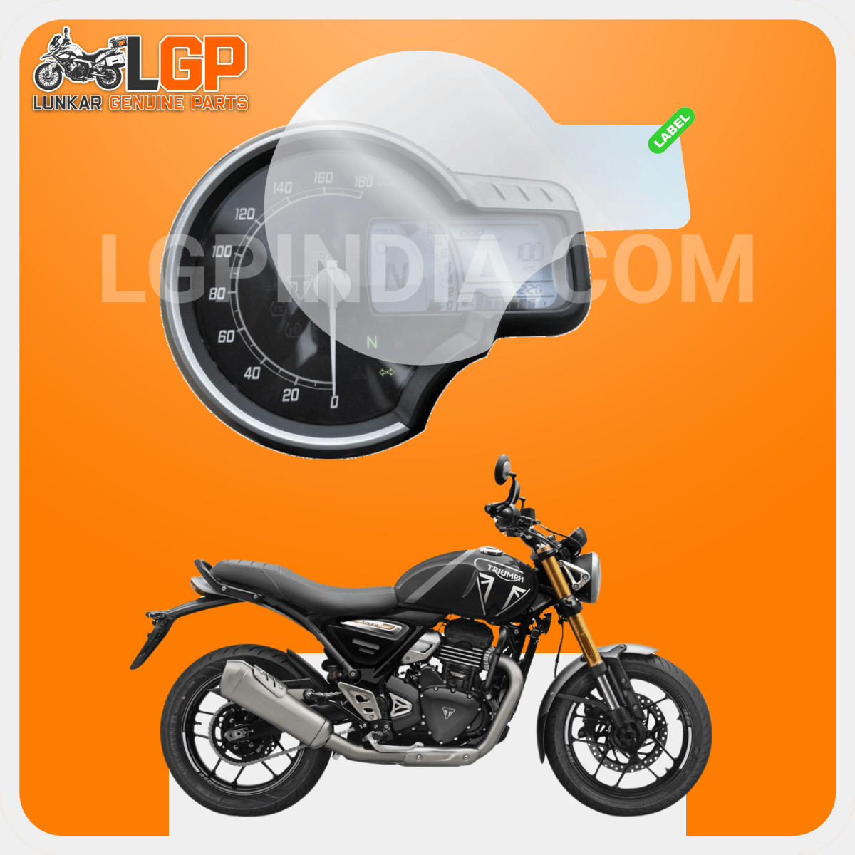 LGP SCREEN GUARD DISPLAY PROTECTOR TRIUMPH — TIGER 1200 2018+/ TRIUMP RS/ TIGER 800 & 850 image 2