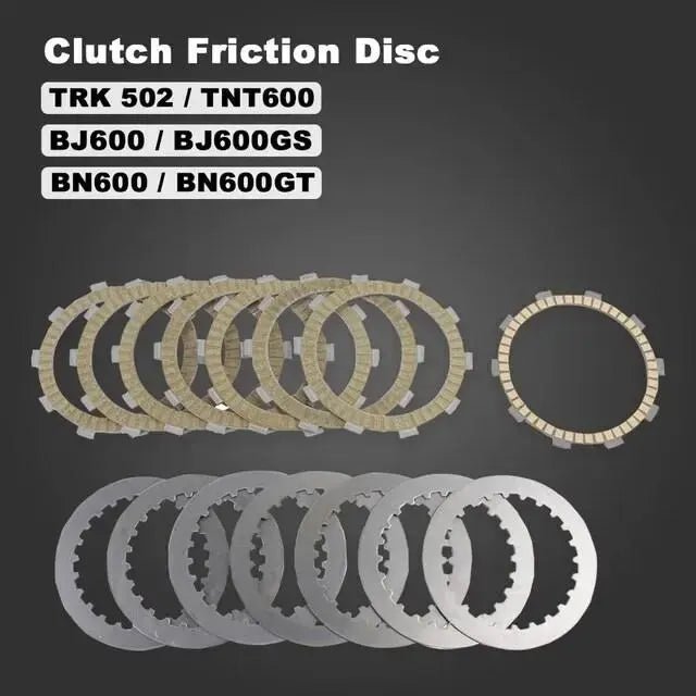 Clutch Friction Disc Steel Plate Kit For Benelli BJ600 BJ600GS BN600 BN600GT