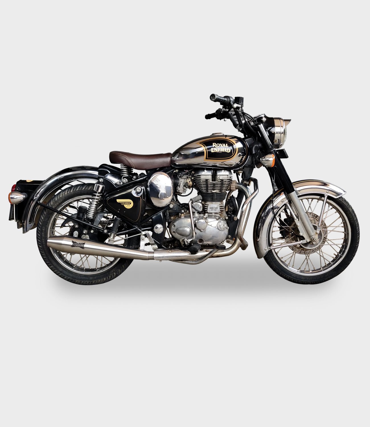 Moto Torque Launcher Pro Exhaust for Royal Enfield – Stainless Steel Performance Silencer image 3