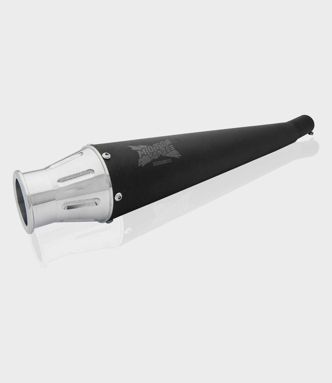 Moto Torque Launcher Black Exhaust for Royal Enfield UCE Models – Dyno Proven Performance Silencer image 2