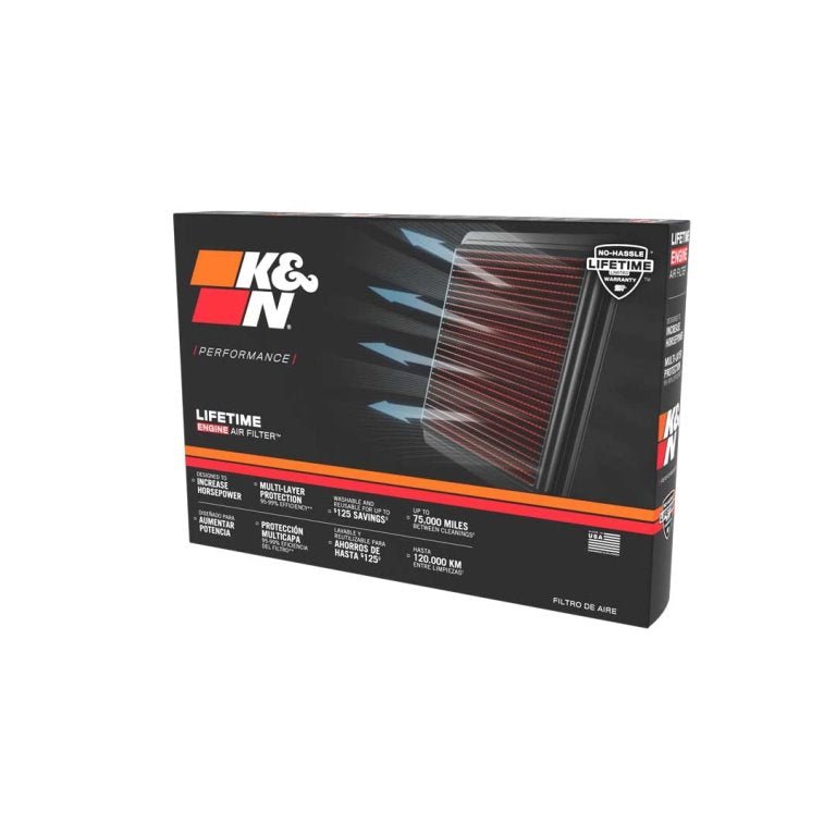 K&N BM-1010 High-Flow Lifetime Air Filter for BMW S1000RR / S1000R / S1000XR – Washable Performance Cotton Gauze Filter image 2