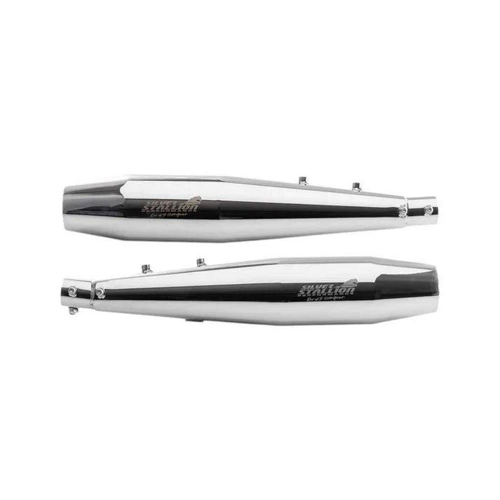 Silver Stallion Performance (SSP) Exhaust for Royal Enfield Interceptor 650 / Continental GT 650 Twin – Full System Performance Exhaust (Polished / Black / Brushed Finish) — Black image 2
