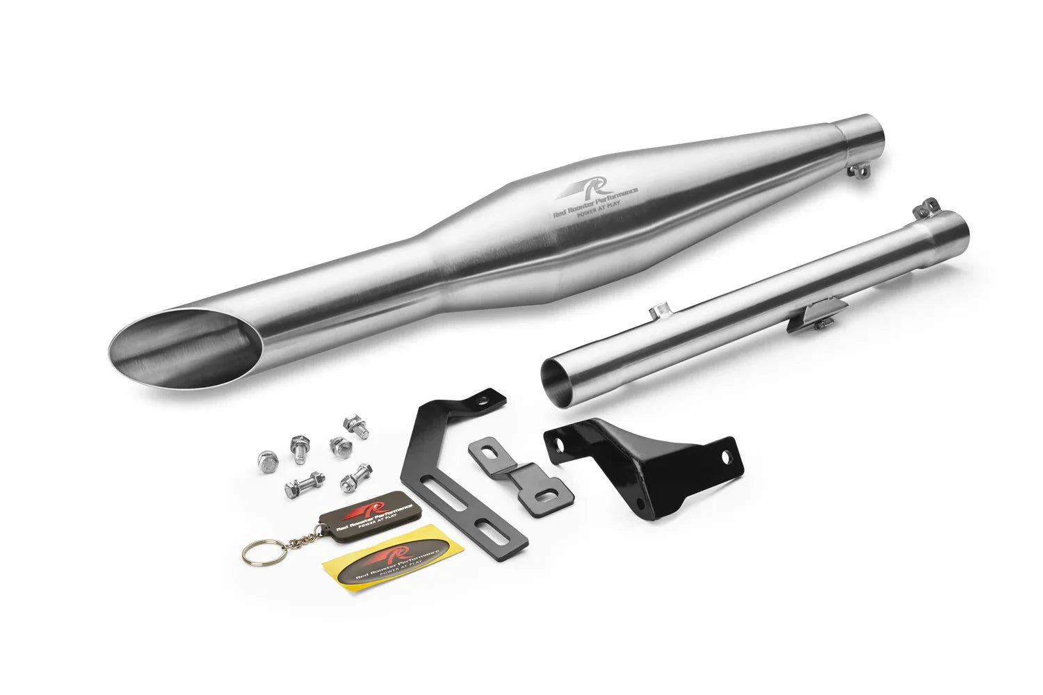 Red Rooster Rumbler Ace Matte Exhaust for Royal Enfield Meteor 350 (SS304 Performance Silencer) image 3