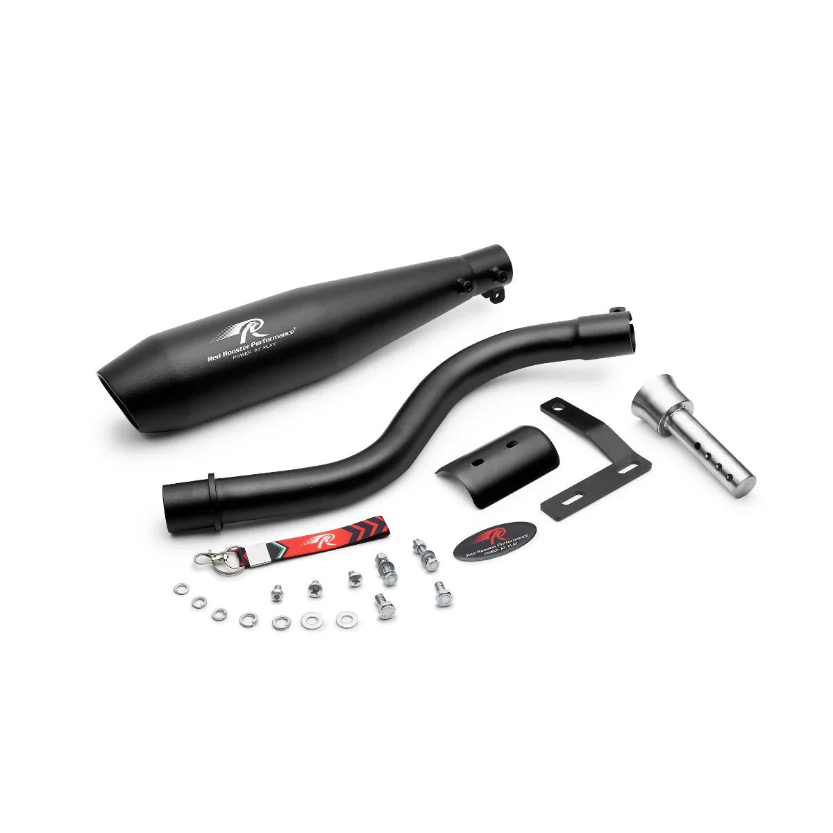 Red Rooster Performance POLARIS Exhaust for Hero XPulse 210 Black | Slip-On SS304 Exhaust image 2