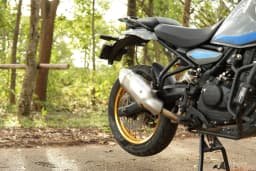 Powerage Slip-On Exhaust with De-Cat Pipe for Royal Enfield Himalayan 450 - Brushed Steel image 7