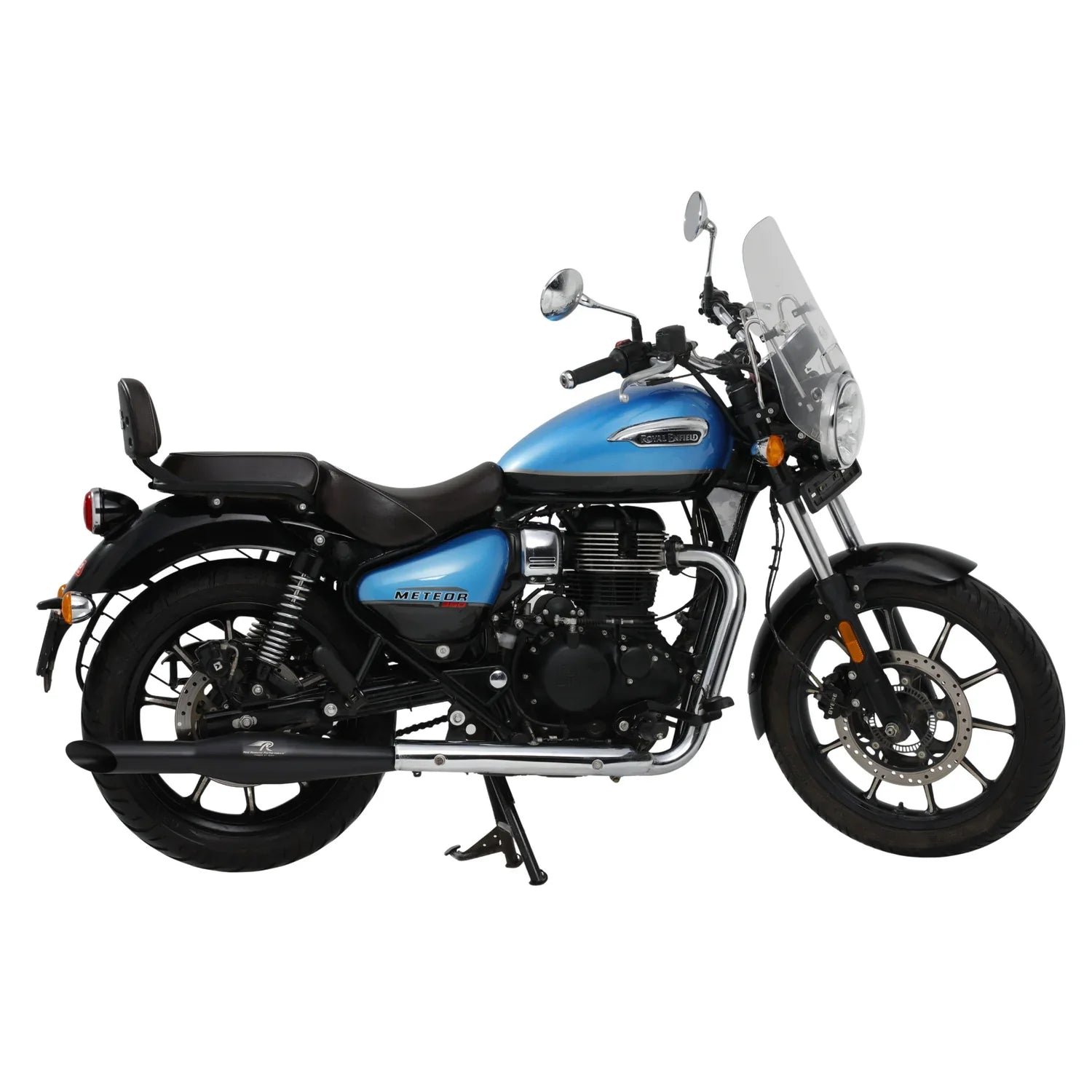 Red Rooster Rumbler Ace Exhaust for Meteor 350 – Performance Exhaust (Polish / Matte / Black) — Polish image 8