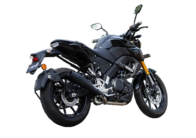 Yamaha MT-15 Storm Performance Exhaust | Silver Stallion | 11% BHP Boost | Black / Matte / Brushed — Black image 8